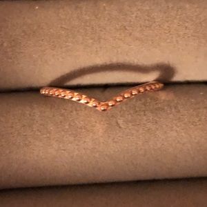 Beaded wish ring rose gold size 7